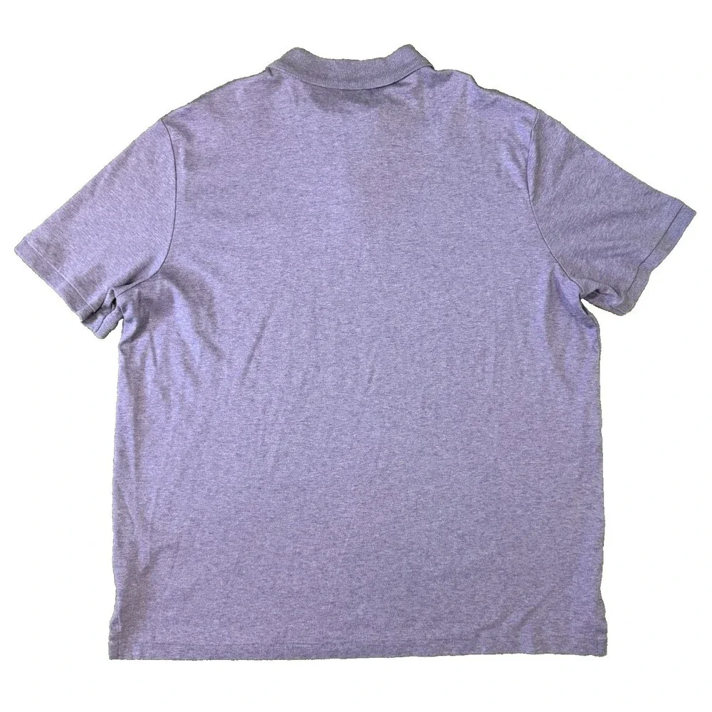 Polo Ralph Lauren Mens XL TG Polo Shirt Purple Heathered Short Sleeve Pony
